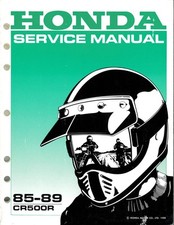 Honda Service Manual - CR500R - 1985-1989 - 61KA507