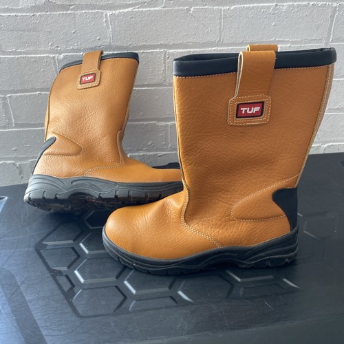 Tuf leather work boots size - work, uk
