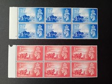 GB KGVI 1948 Channel Islands Liberation Stamp Set blocks x 6 SG C1 -C2 MNH