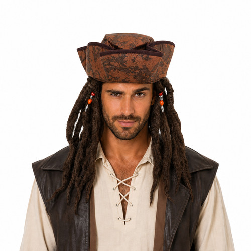 Pirate hat hair beads - pirate,