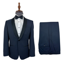 Navy Blue Tuxedo Suit 2 Piece