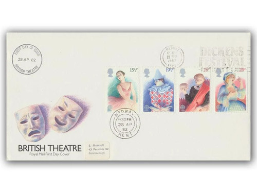 1982 theatre fdc dickens - 1982,
