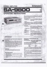 Operating Instructions for