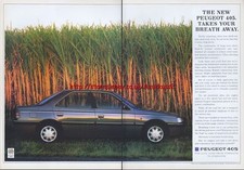 Peugeot 405 Car 1988 Magazine
