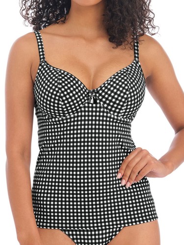 Freya check tankini plunge - freya,