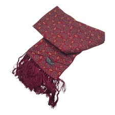 Tootal Mod Indie 1960s Paisley Scarf Vintage Retro Mens Fringed Ascot Cravat 107