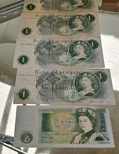 Vintage bank england j - x,