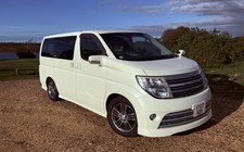 Amazing Ellgrand 4 Wheel Drive  7 Seater in Pearlescent White and Cream Leather 