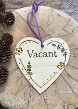 Handmade Toilet Engaged Vacant