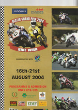  ULSTER GRAND PRIX PROGRAMME - 2004 - Anstey Lougher, Ramsey, McGuiness, Dunlop