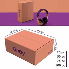 eBay Branded Packaging Small Cardboard Box (20.6cm x 27.6cm x 10.7cm)Pink/Purple