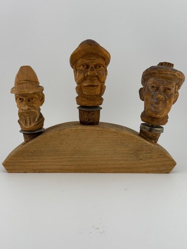 Vintage hand carved wooden - vintage,