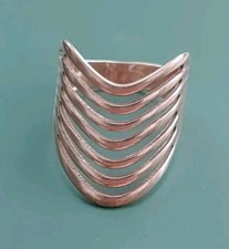 Rose Gold Plated 925 Silver Ring Size R Vintage