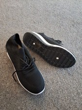 Ladies Black Sparkly Trainers