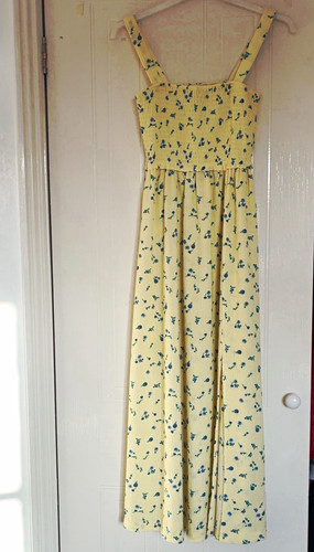 Yellow floral maxi dress - f&f,