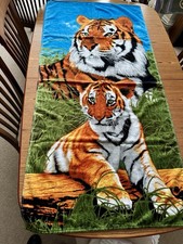 Restmor tiger print bath towel