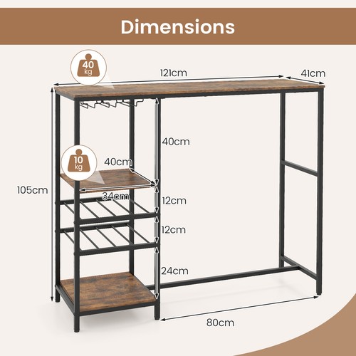 Tall bar table - table, counter