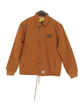 Deus Men's Jacket M Brown Cotton with Acrylic, Polyester Bomber Jacket