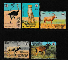 Niger 1978 Endangered Animals Set Less Lowest Val Used