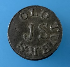 UK Token. 1852 JS PLAYDEN OLD TURKS Hop Picking Farm Token. 30 - 30.1mm
