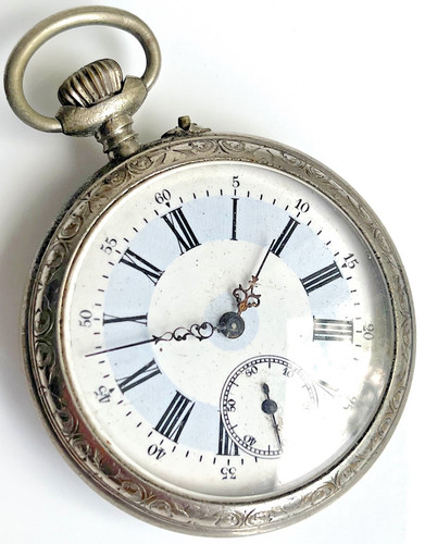 Pocket watch silver antique - pocket,