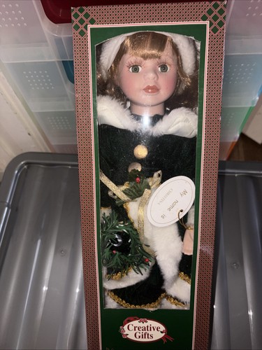 Porcelain doll christina - porcelain,