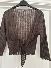 M&S Per Una Bolero Brown, Tie