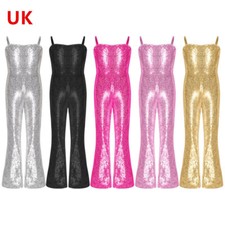 UK Kids Girls Shiny Sequins