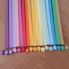 Origami star paper strips. 90