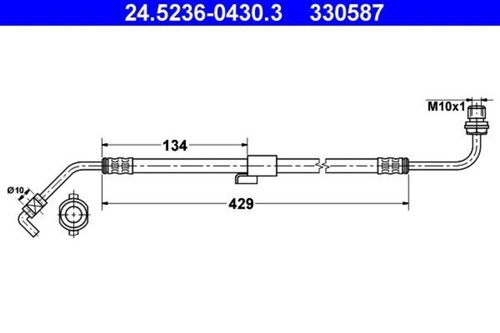 Brake hose ate - hose,