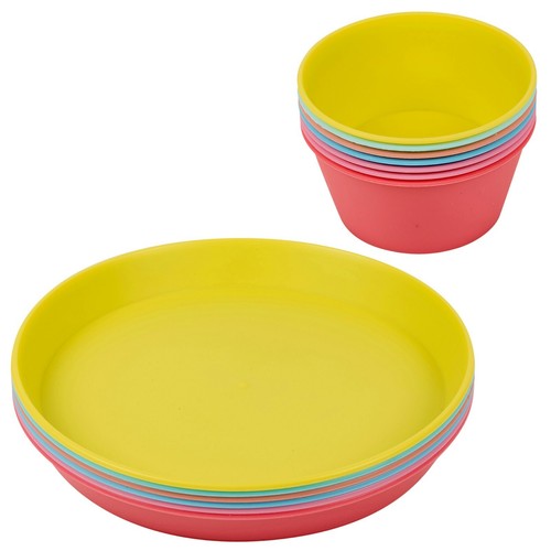 12pc colorful reusable plastic - 12pc,