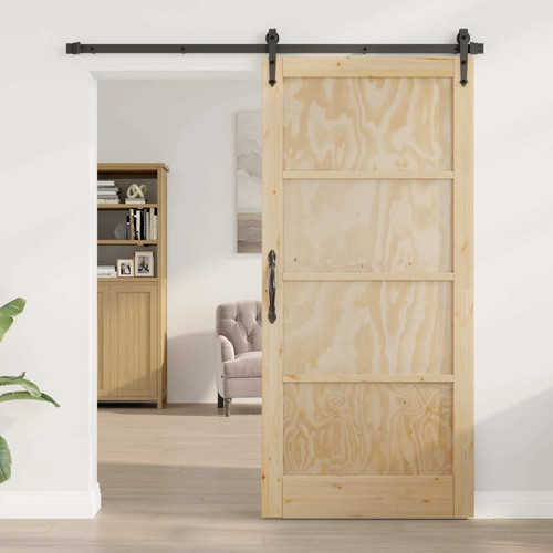 Sliding barn door natural - barn,