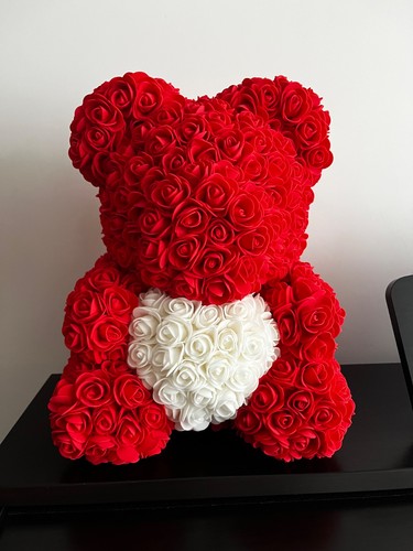 Rose bear flower teddy cm - bear,