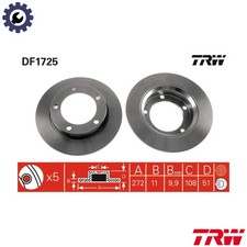 2x BRAKE DISC DF1725 FOR LADA