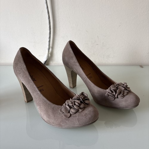 Gabor taupe suede court - gabor,
