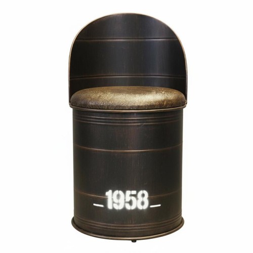 Oil drum storage stool retro - storage,