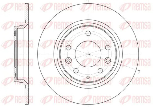 Brake disc rear - 2x,
