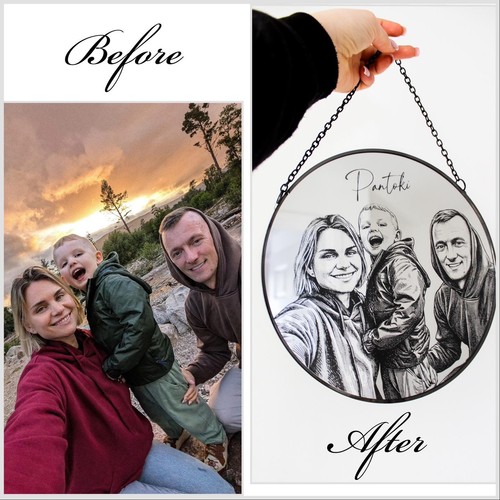 Personalised engraved mirror - engraved,