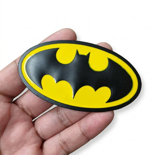 Car bat metal badge - car,