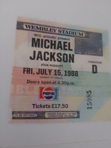 Michael jackson ticket july - 15,