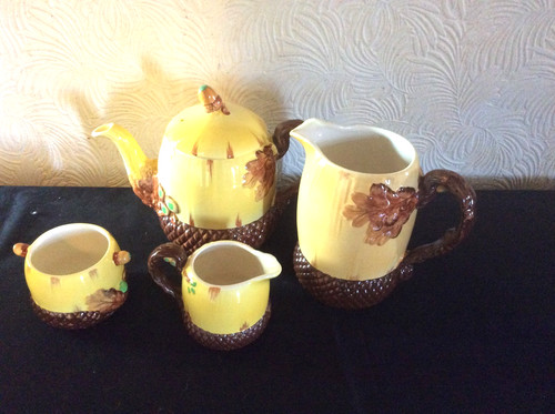 Burleigh acorn piece - tea, set