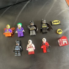Lego Batman X7 Minifigures + Extras Joker Harley Quinn
