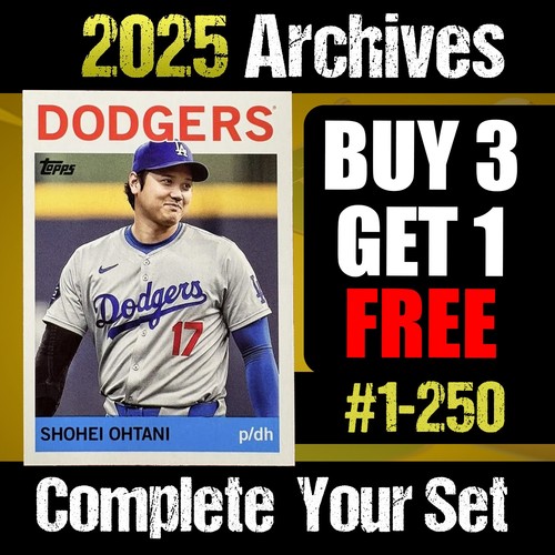 2025 topps archives - topps, baseball