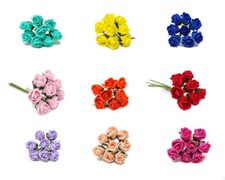 8 Head Foam Rose Bud Bunch x