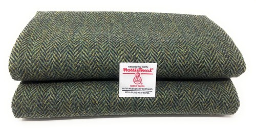 Harris tweed green and navy - tweed,