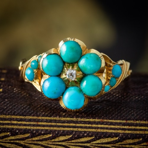 Antique georgian turquoise - antique,