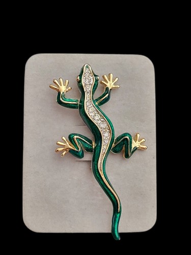 Vintage cabouchon lizard - vintage,