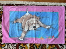 Vintage Bedding Set - Snatch Sue Hall 1992 Single Duvet Cover & Pillowcase Set