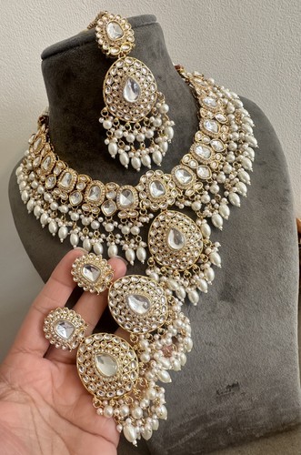 Imitation white kundan - imitation,