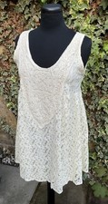 Dainty Cream Lace Overlay